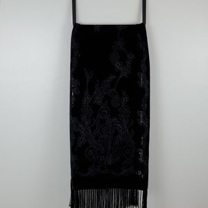 Loris accessories scarf lace black silk blend